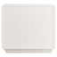 Dorsino Ivory Wood Veneer Two Drawer Bedside Table