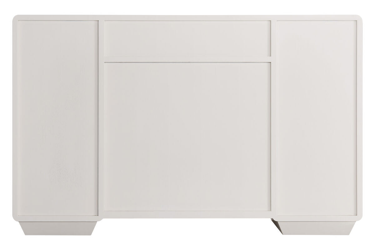 Dorsino Ivory Wood Veneer Seven Drawer Dressing Table