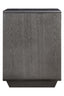 Dorsino Brown Grey Wood Veneer Two Drawer Bedside Table