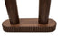 Babel Travertine and Mango Wood Curved Console Table