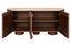 Babel Travertine and Mango Wood 2 Door Curved Sideboard