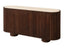 Babel Travertine and Mango Wood 2 Door Curved Sideboard