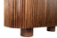 Babel Travertine and Mango Wood 2 Door Curved Sideboard