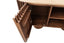 Babel Travertine and Mango Wood Curved Media Unit