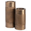 Candle holder Sky brushed gold large