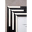 Donato 4in x 6in Black and White Stripe Photo Frame