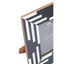 Donato 4in x 6in Black and White Stripe Photo Frame