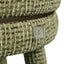 Counter stool Tenashar green blockweave swivel