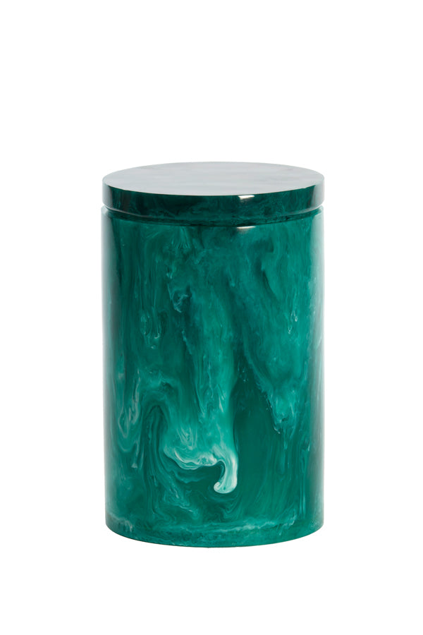 Deco box+lid 15x24 cm KELIMUTU petrol+emerald