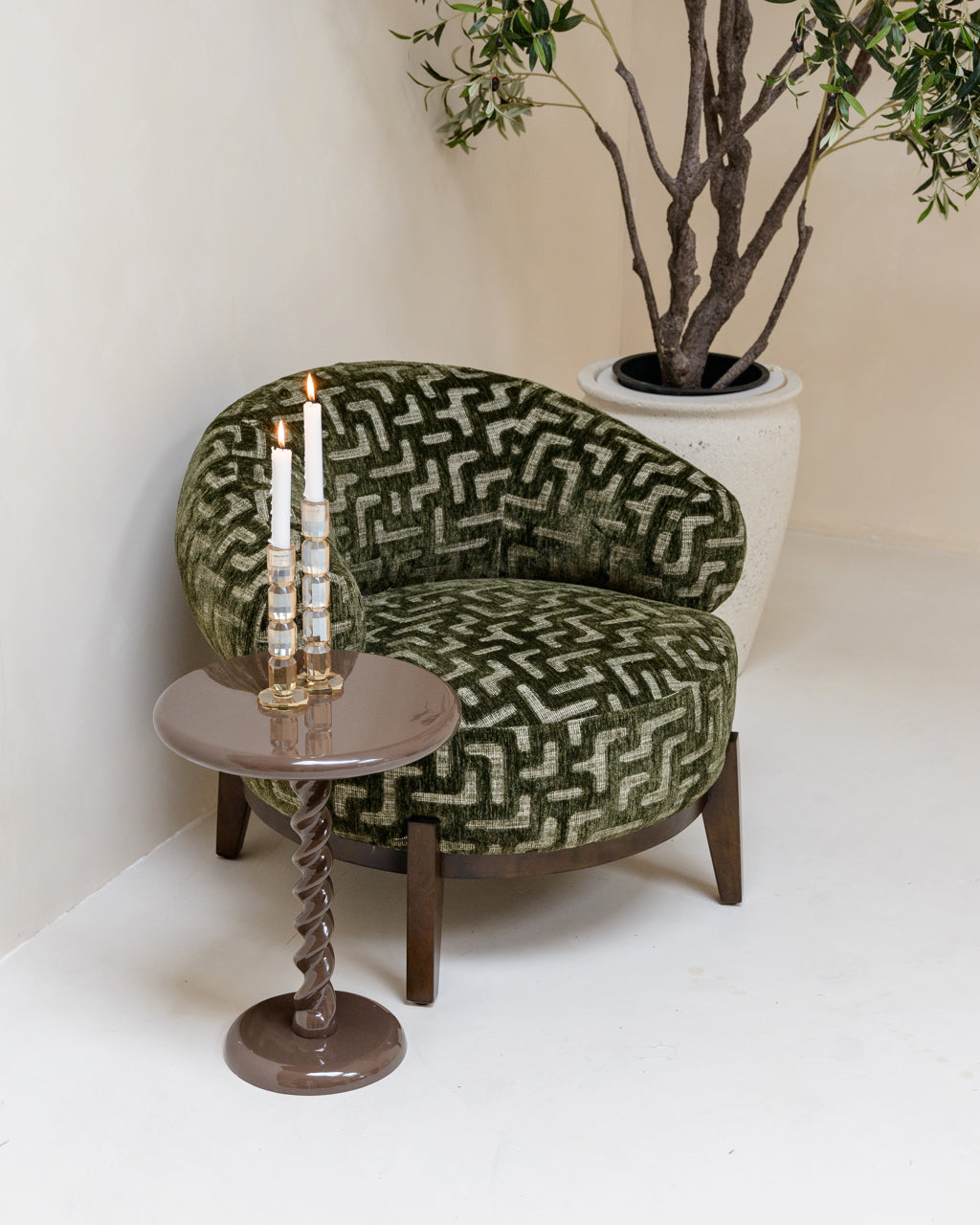 Candle holder Dita Champagne small