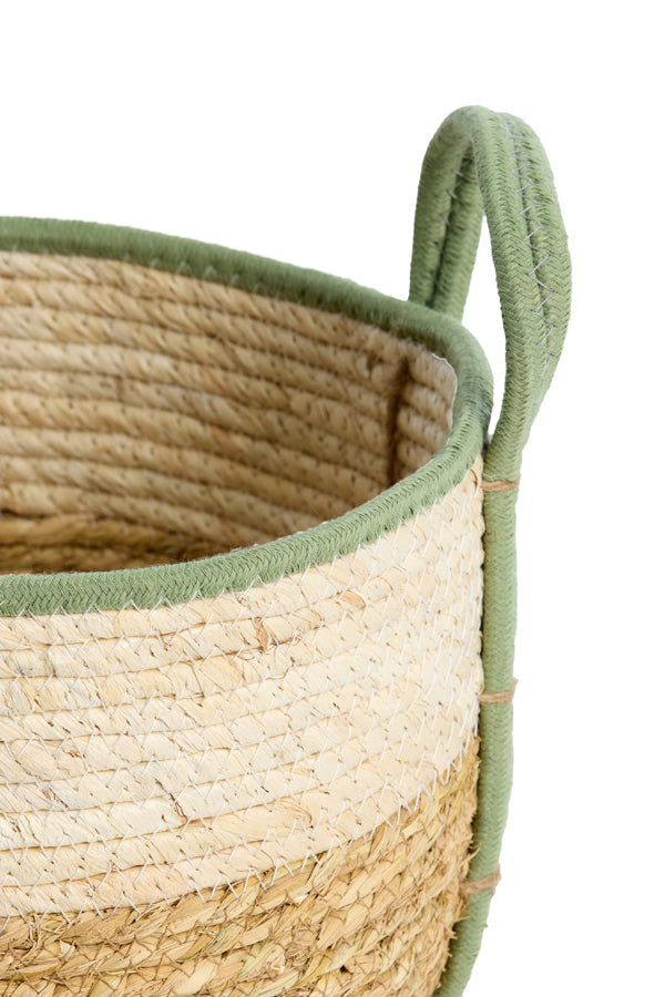 Basket S/3 max 33x23 cm KINSALE natural-cream-mint