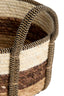 Basket S/3 max 33x23 cm KINSALE nat-dk brown-white