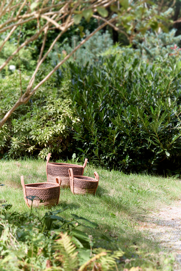 Basket S/3 max 33x23 cm KINSALE brown red-terra