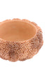 Deco box+lid 17x16 cm CORAL peach-light brown