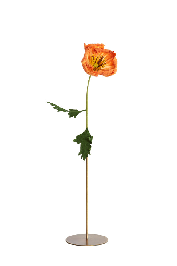Flower display deco 13x30 cm TUBE antique bronze
