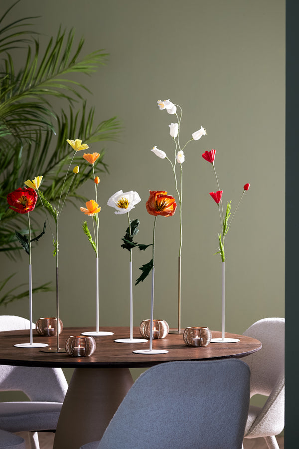 Flower display deco 13x30 cm TUBE antique bronze