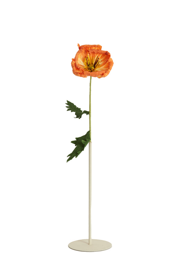 Flower display deco 13x30 cm TUBE matt cream