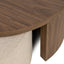 Coffee table Windsor walnut lodge desert fire retardant (Set of 2)