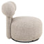 Lounge chair Kaya cayenne brown swivel