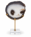 Bowerbird Black And Gold Agate Sculpture | OUTLET
