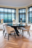 Dining chair Indigo khaki velvet