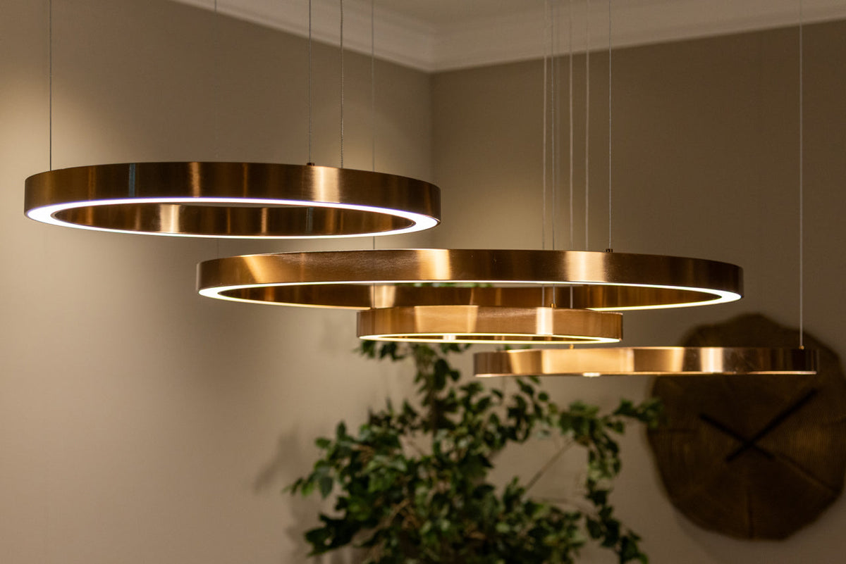 Chandelier Lilou brushed gold