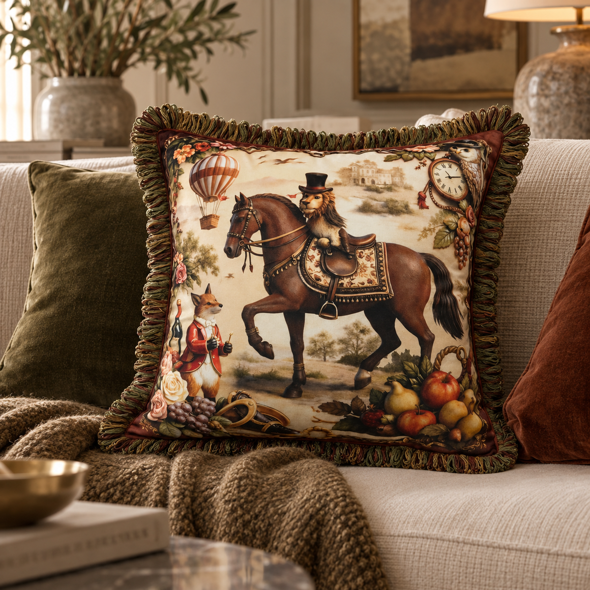 Paul Moneypenny Ridingsolo Cushion