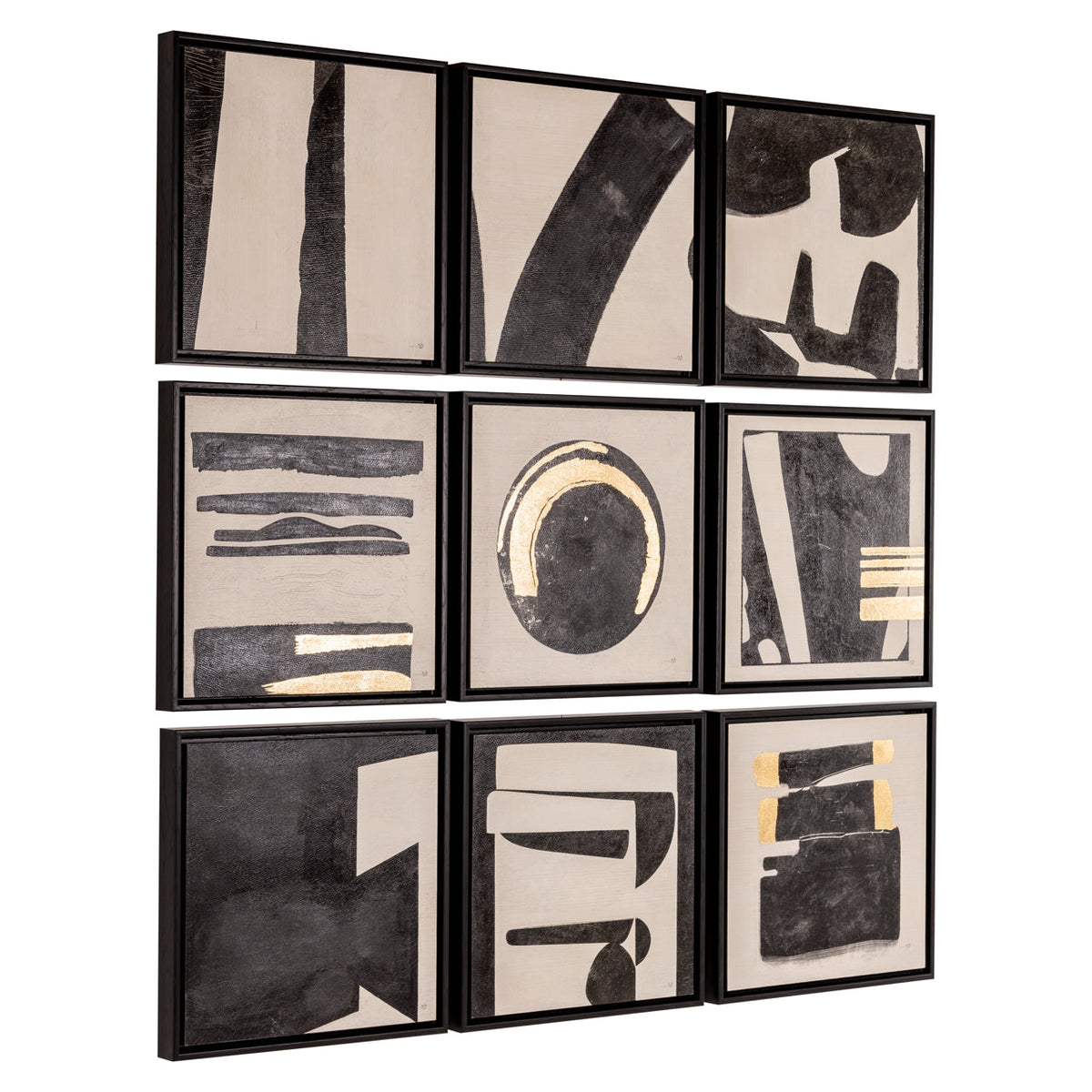 Wall art Gabri black/white (Set of 9)