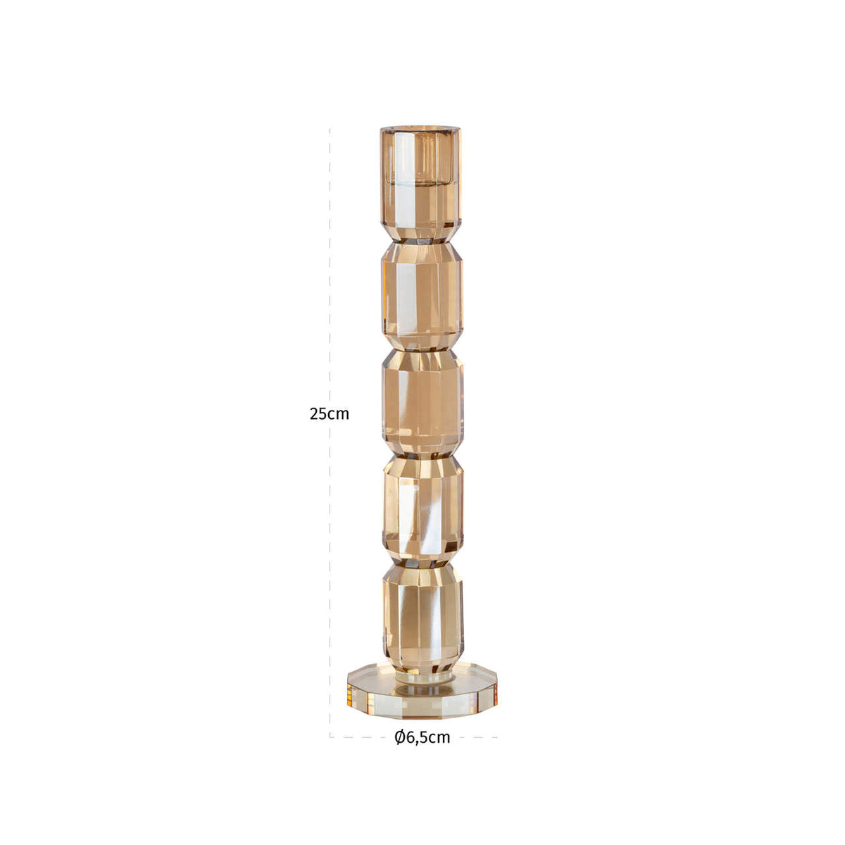 Candle holder Dita Champagne large