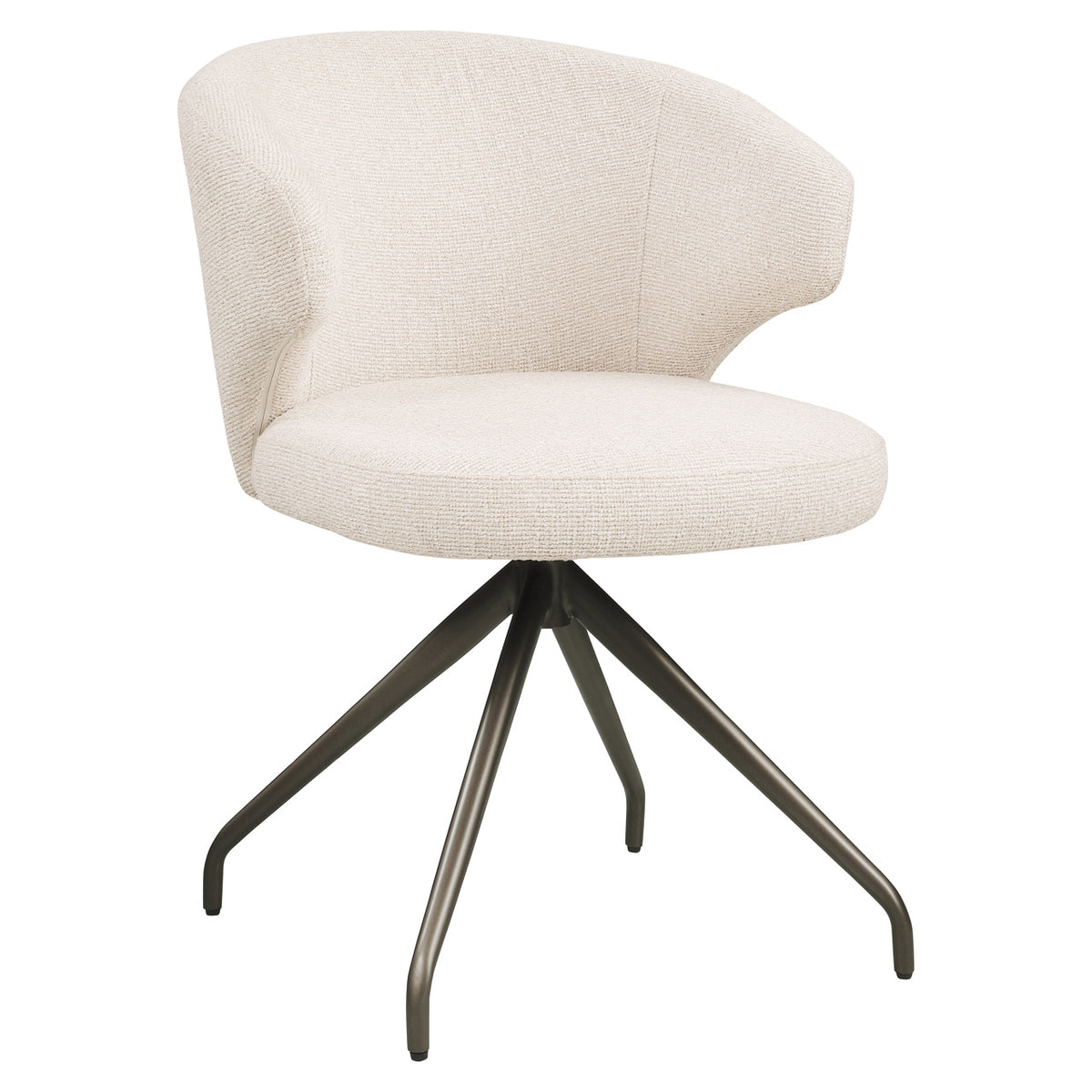 Dining chair Milly biscotti swivel