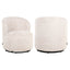 Lounge chair Jackie lovely cream swivel kids