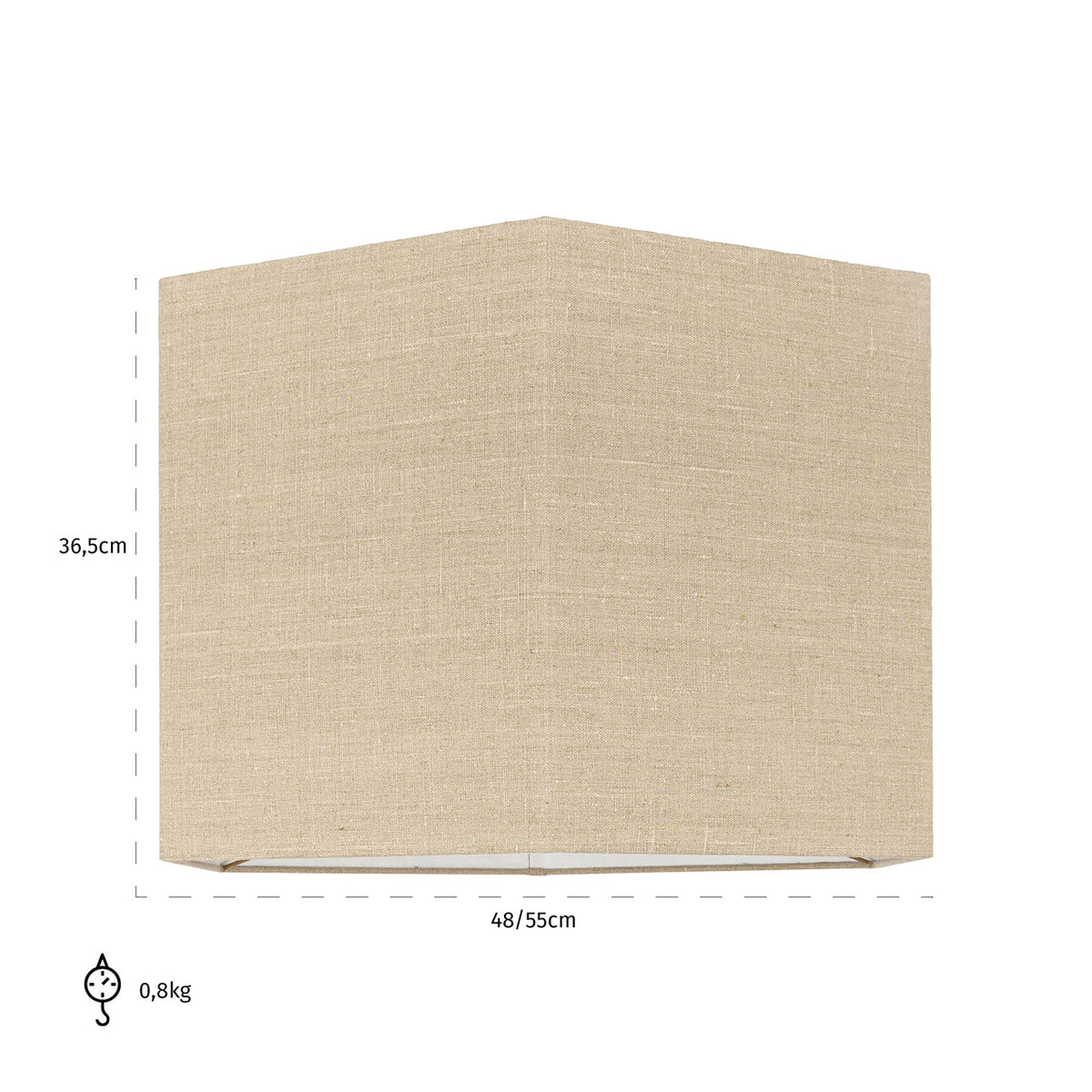 Lampshade Sally sand hexagonal XL