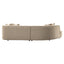 Sofa Romero sand tweed ottoman left fire retardant