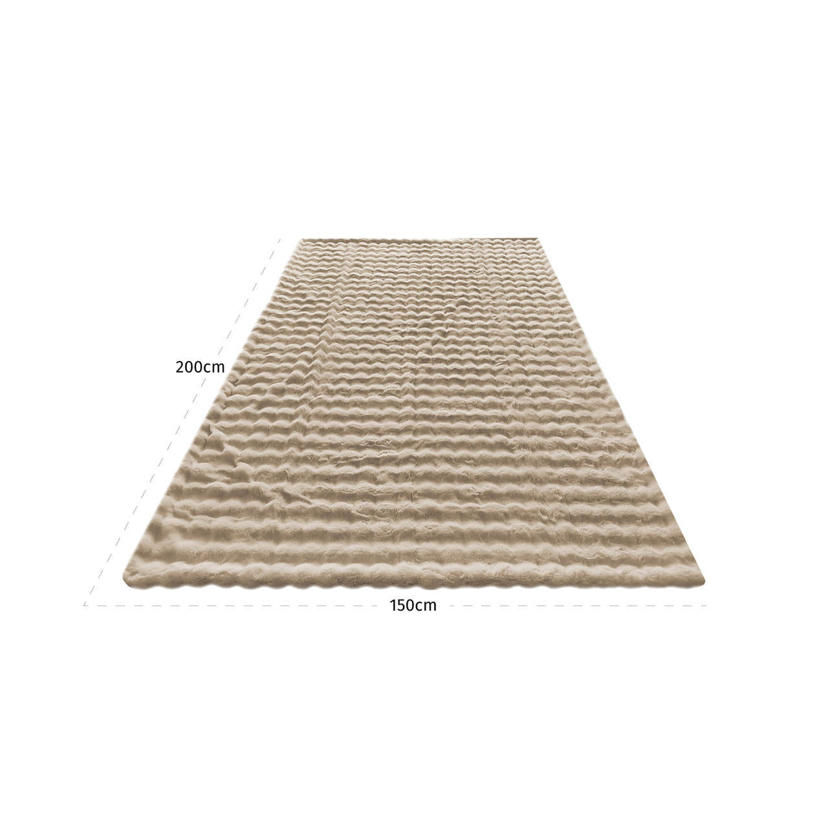 Plaid Nordic Plush beige 150x200