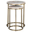 End table Bottega Blush beige (Set of 2)