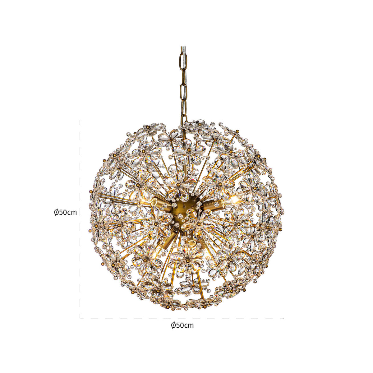 Chandelier Cyntha bronze
