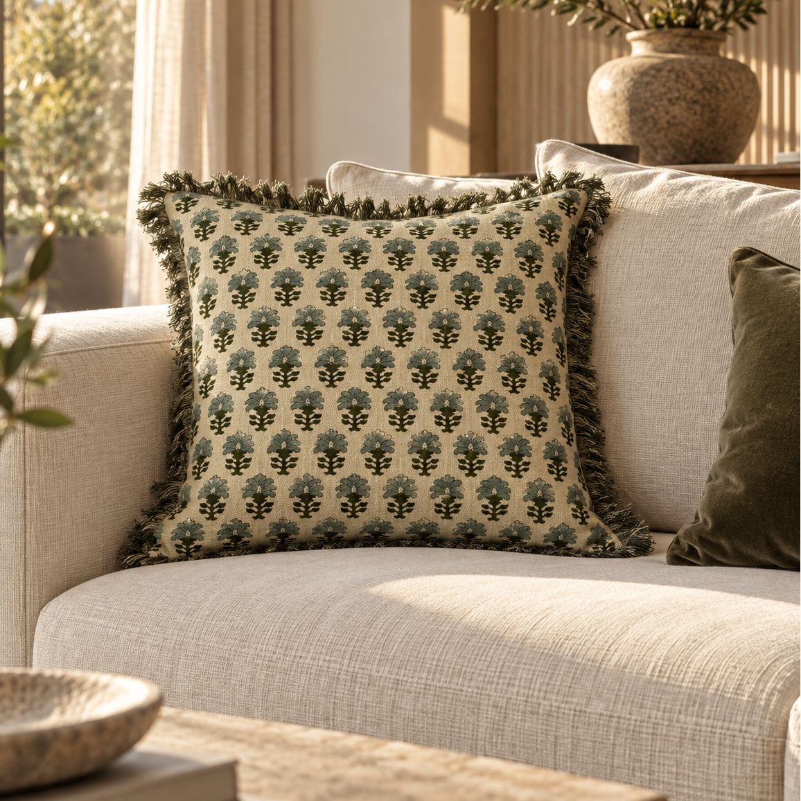 Malini Zayana Seafoam Cushion