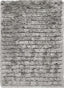 Carved Glamour Silver Grey Shaggy Rug