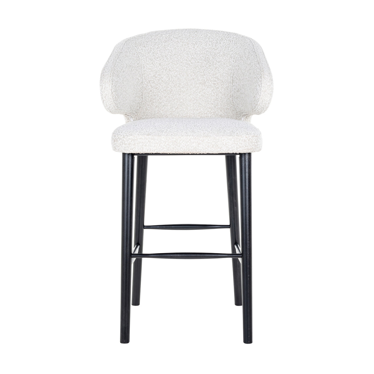 Bar stool Indigo white bouclé