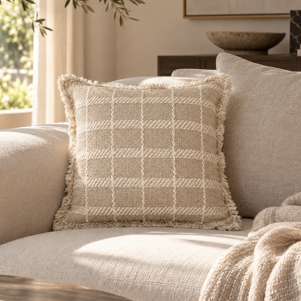 Malini Zevana Natural Cushion