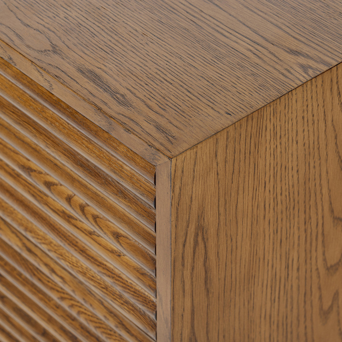 Charlton Bedside Table | Oak in Walnut Finish