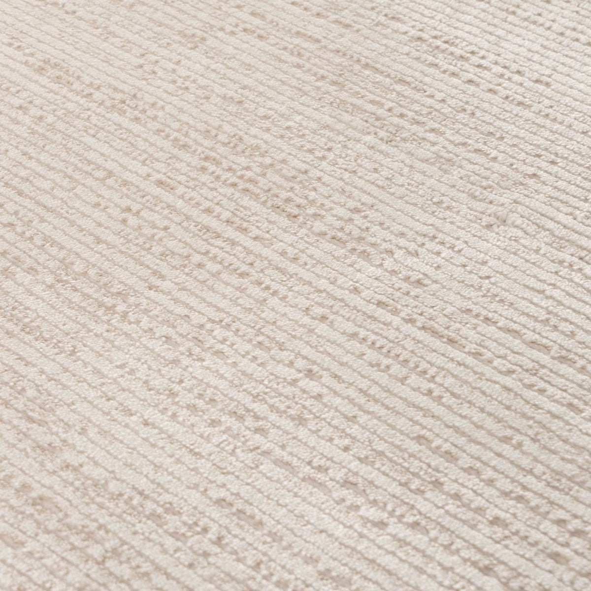 Carmel Cream-Beige Striped Rug | 6010