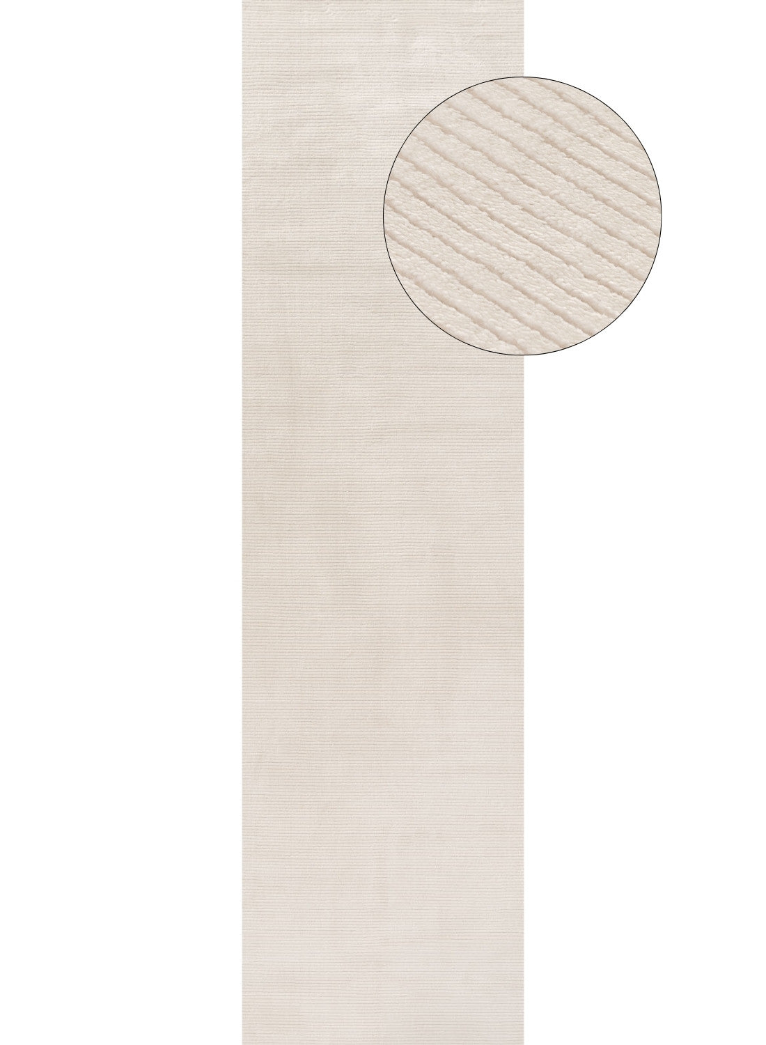 Carmel Cream Striped Rug | 6010