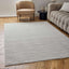 Carmel Cream-Grey Striped Rug | 6010