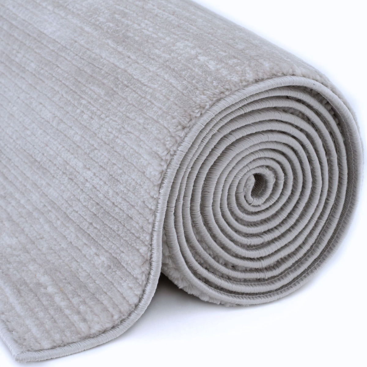 Carmel Grey-Cream Striped Rug | 6020