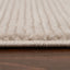 Carmel Beige-Cream Striped Rug | 6020