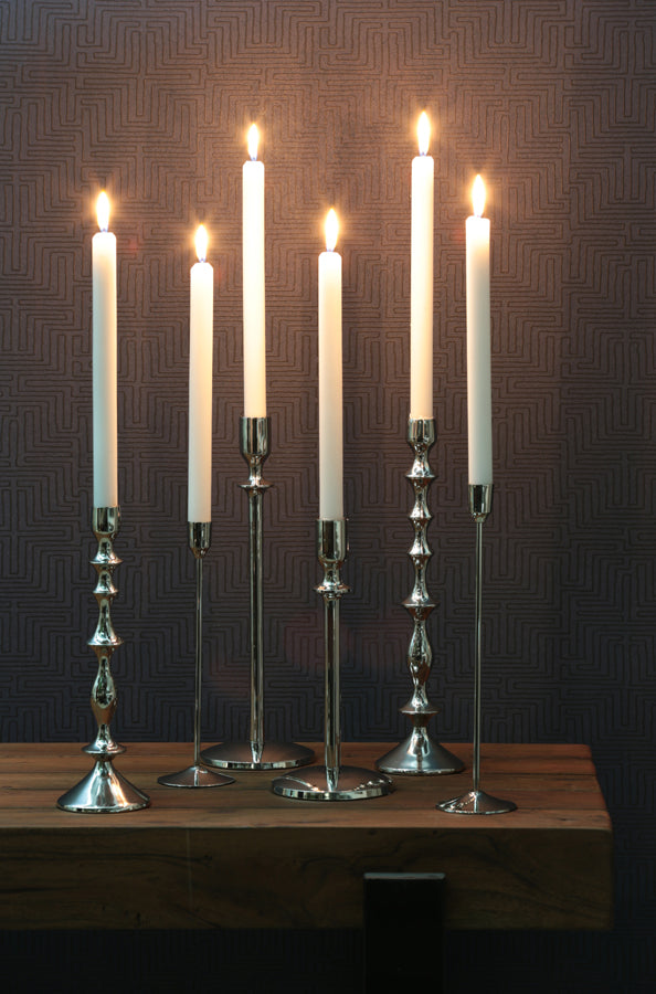 Candle stick 7,5x20,5 cm SERLA nickel