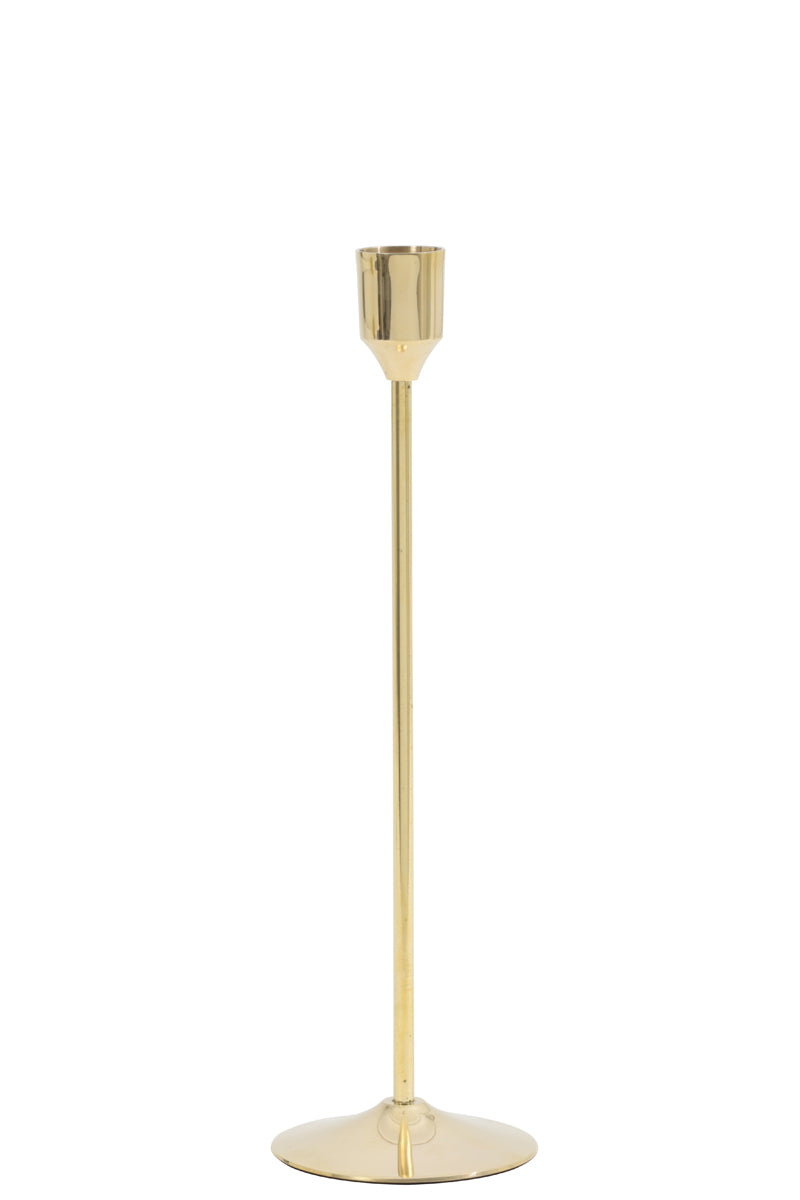 Candle stick 7,5x25,5 cm SERLA gold