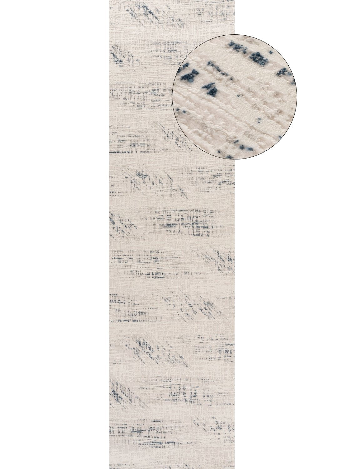 Carmel Cream-Blue Abstract Rug | 6030