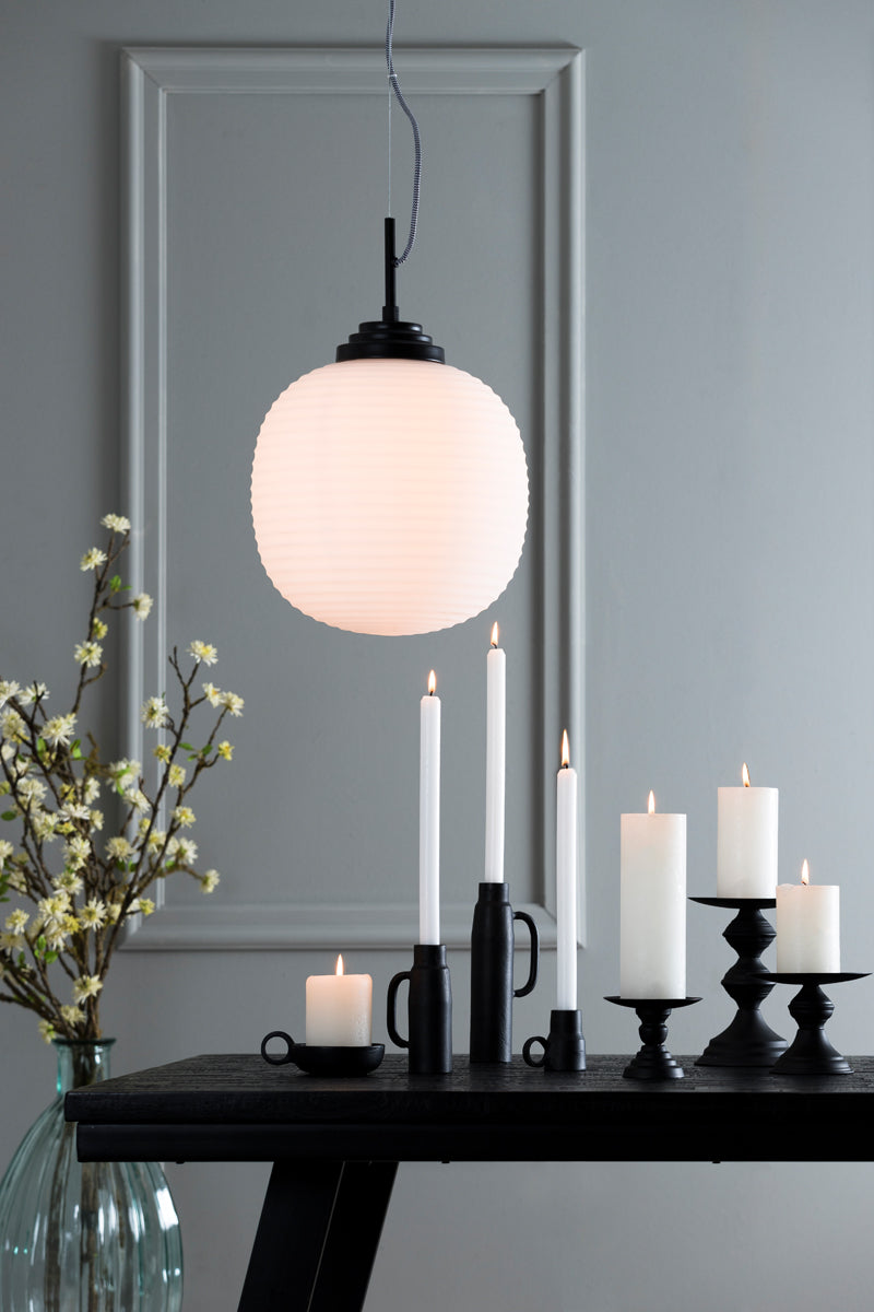 Candle holder 10,5x8,5 cm POZZO matt black